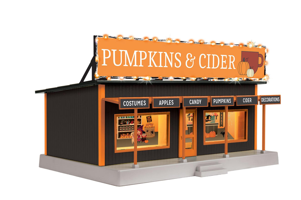 MTH 30-90758 O Pumpkins & Cider Road Side Stand w/LED Lights