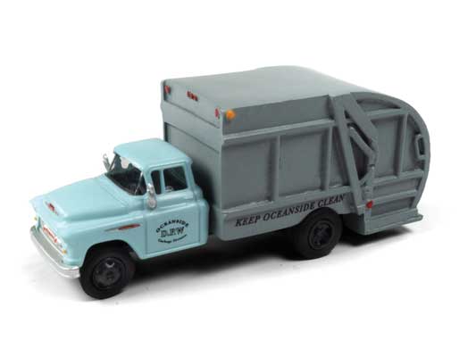 Classic Metal Works HO 1957 Chevy Garbage Trk Oceanside Dpt Pblc Works - MWI30590