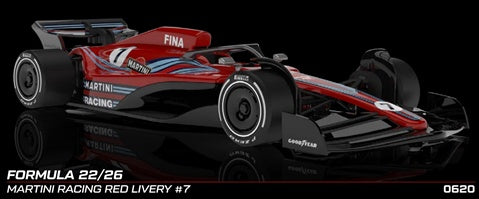 NSR0620IL Formula 22/26 Martini Racing Red Livery #7 Slot Car
