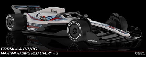 NSR 0621IL 1/32 Formula 22/26 Martini Racing White Livery #8 Slot Car
