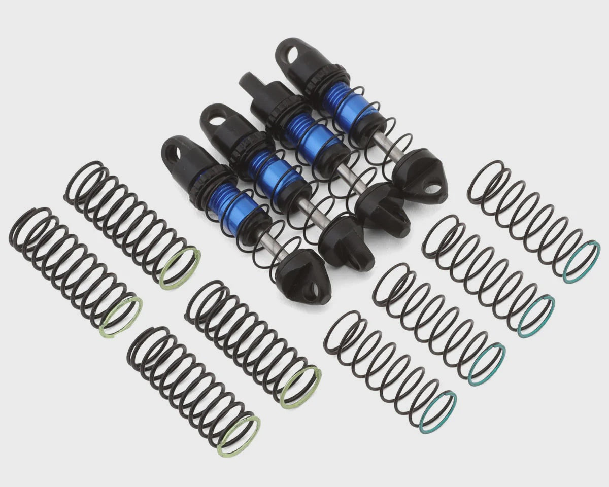 NEXX Racing Axial SCX30 25mm Aluminum Threaded Oil-Filled Shocks (Blue) (4)