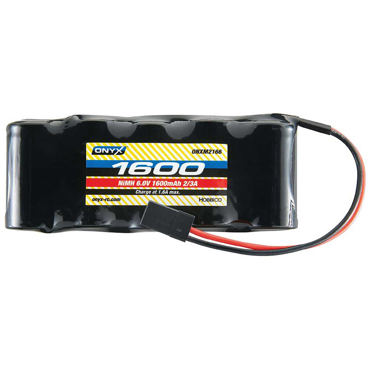 Onyx NiMH 6.0V 1600mAh 2/3A Flat Receiver Universal Plg - ONXM2170