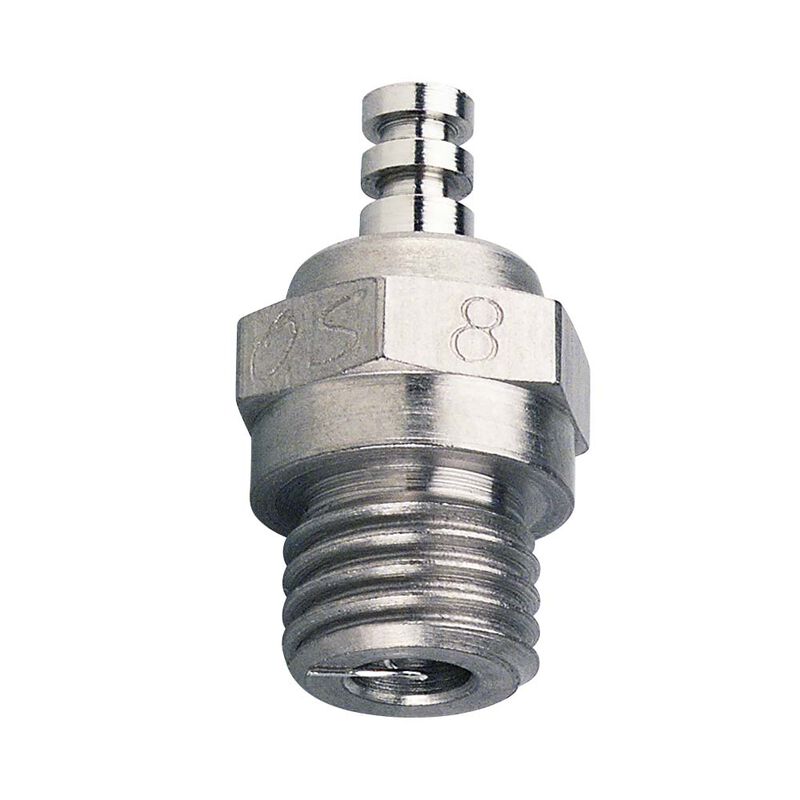 OS Engines 71608001 #8 Glow Plug Long Medium Air/Car - OSMG2691