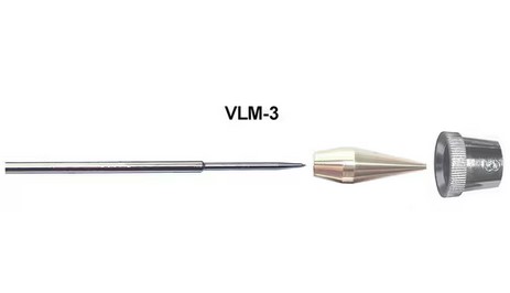 Paasche Tip, Needle and Aircap for old style size 3 (.75mm) - PASVLM3