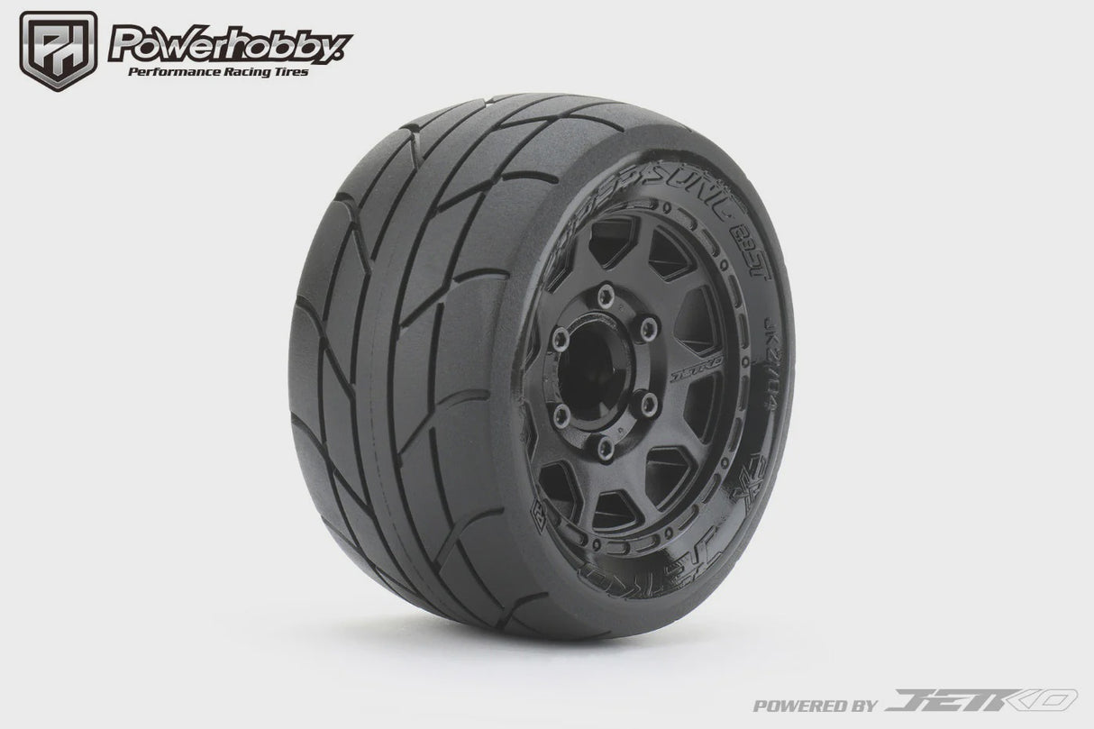 Powerhobby 1/10 2.8 ST Super Sonic Belted Tires (2) with Removable Hex Wheels