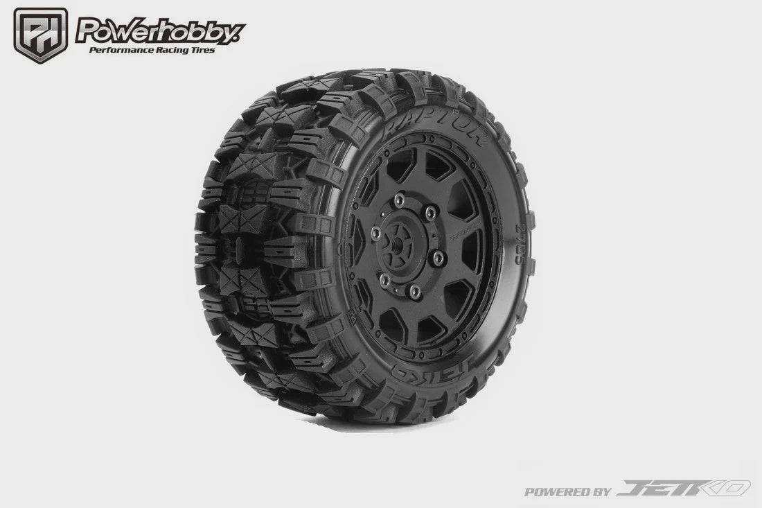 Powerhobby 1/10 2.8" ST Raptor Belted Tires (2) w/ Removable Hex Wheels
