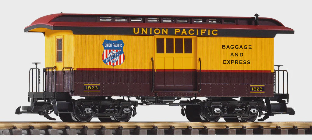 PIKO 38675 Union Pacific (UP) Wood Baggage Car 1823 (G-Scale)