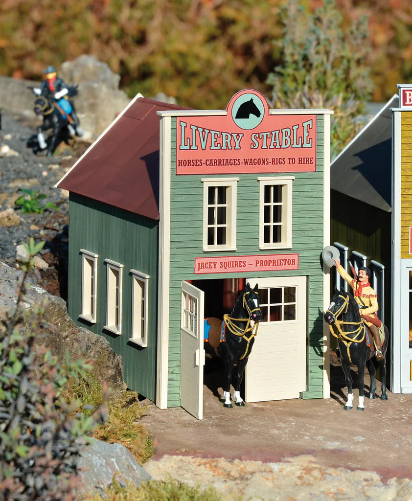 Piko 62714 River City Squires' Livery Built-Up Building (G-Scale)