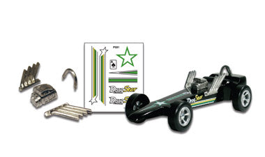 PineCar Custom Parts w/Decals, Drag Star - PIN331