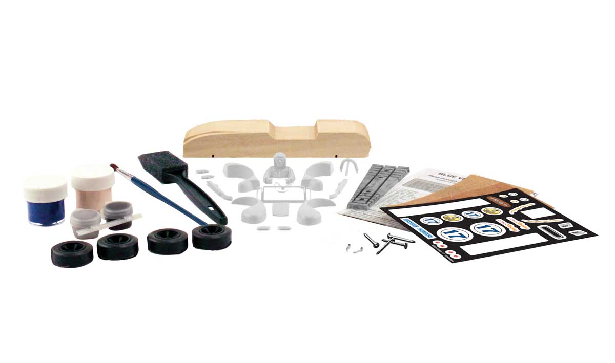 PineCar Premium Car Kit, Blue Venom Racer - PIN3950