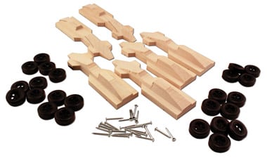 PineCar Pre-Cut Designs, Grand Prix Bulk Kit (6) - PIN4053