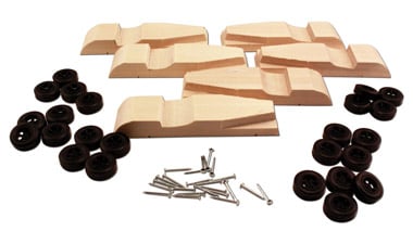 PineCar Pre-Cut Designs, Roadster Bulk Kit (6) - PIN4054