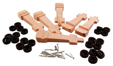 PineCar Pre-Cut Designs, Dragster Bulk Kit (6) - PIN4057