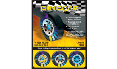 PineCar Wheel Flare, Chrome - PIN4063