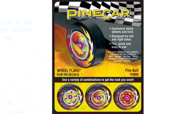 PineCar Wheel Flare, Fire Ball - PIN4065