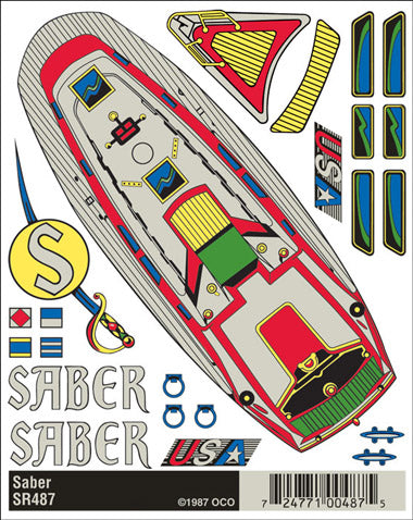 PineCar Dry Transfer, Saber - PINSR487