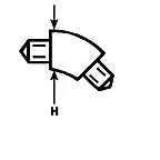 Plastruct 45-DEG ELBOW 3/16" - PLS95023