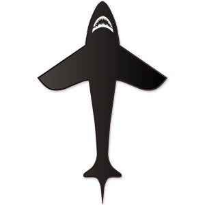 Premier Kites 6’ Black Shark Polyester Kite