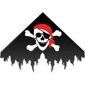 Premier Kites 50”x36” Black Pirate Delta Polyester Kite