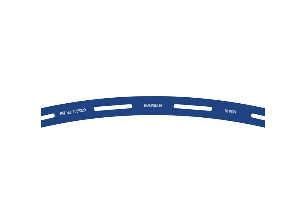 Peco OOT18 HO Tracksetta Track Laying Template -- 18" Radius Curve