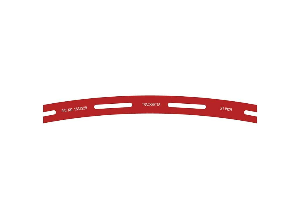 Peco OOT21 HO Tracksetta Track Laying Template -- 21" Radius Curve