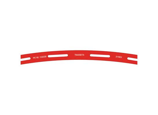 Peco OOT24 HO Tracksetta Track Laying Template 24" Radius Curve
