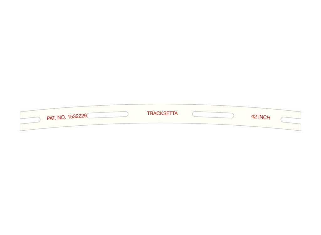 Peco OOT42 HO Tracksetta Track Laying Template -- 42" Radius Curve