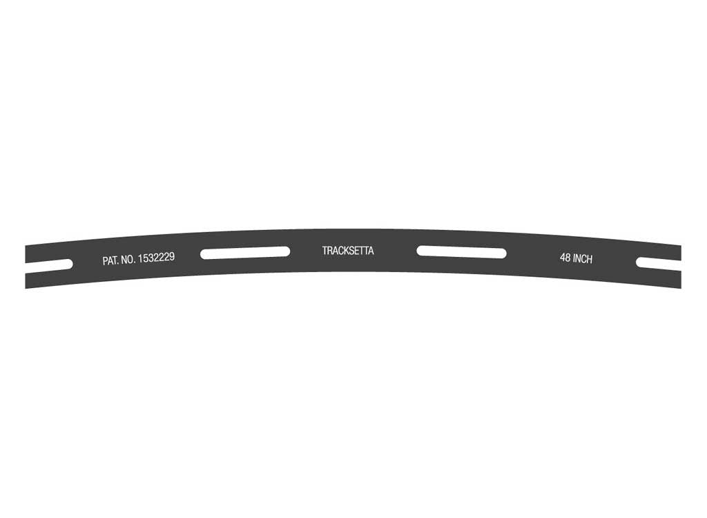 Peco OOT48 HO Tracksetta Track Laying Template -- 48" Radius Curve