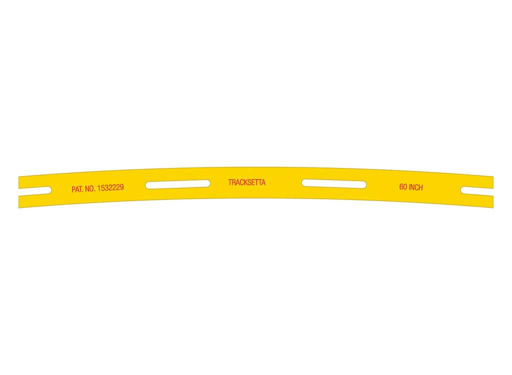 Peco OOT60 HO Tracksetta Track Laying Template -- 60" Radius Curve