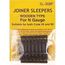 Peco SL-308F N Wooden Railroad Ties - pkg(24) -- Suitable for Both Code 55 and 80