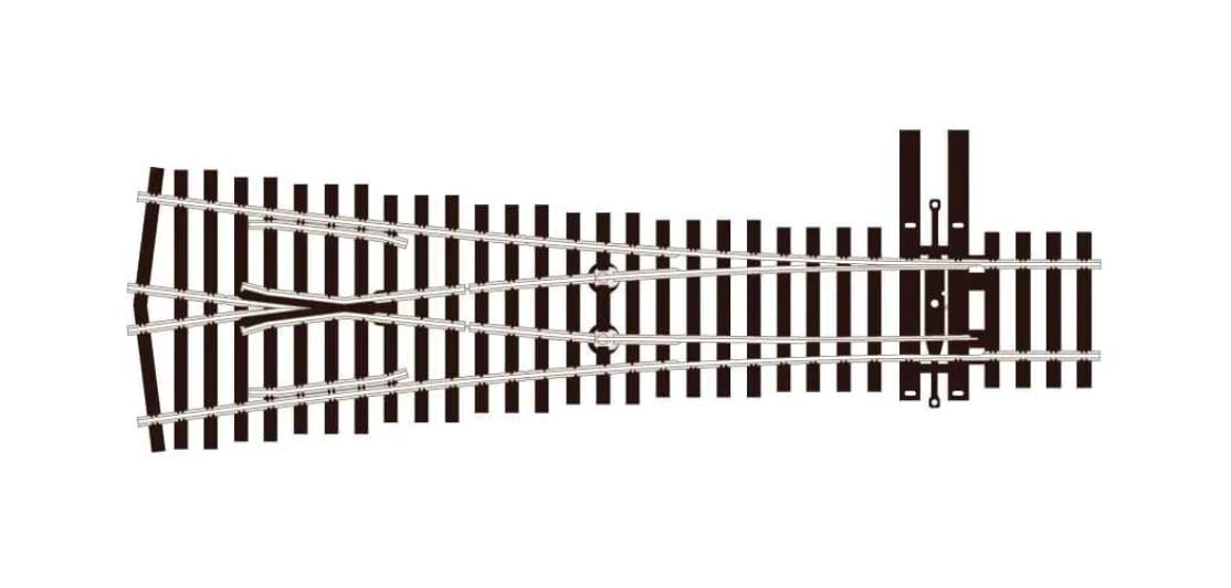 Peco SL-8348 HO Code 83 #4 Wye Turnout -- Insulfrog - PPCSL8348