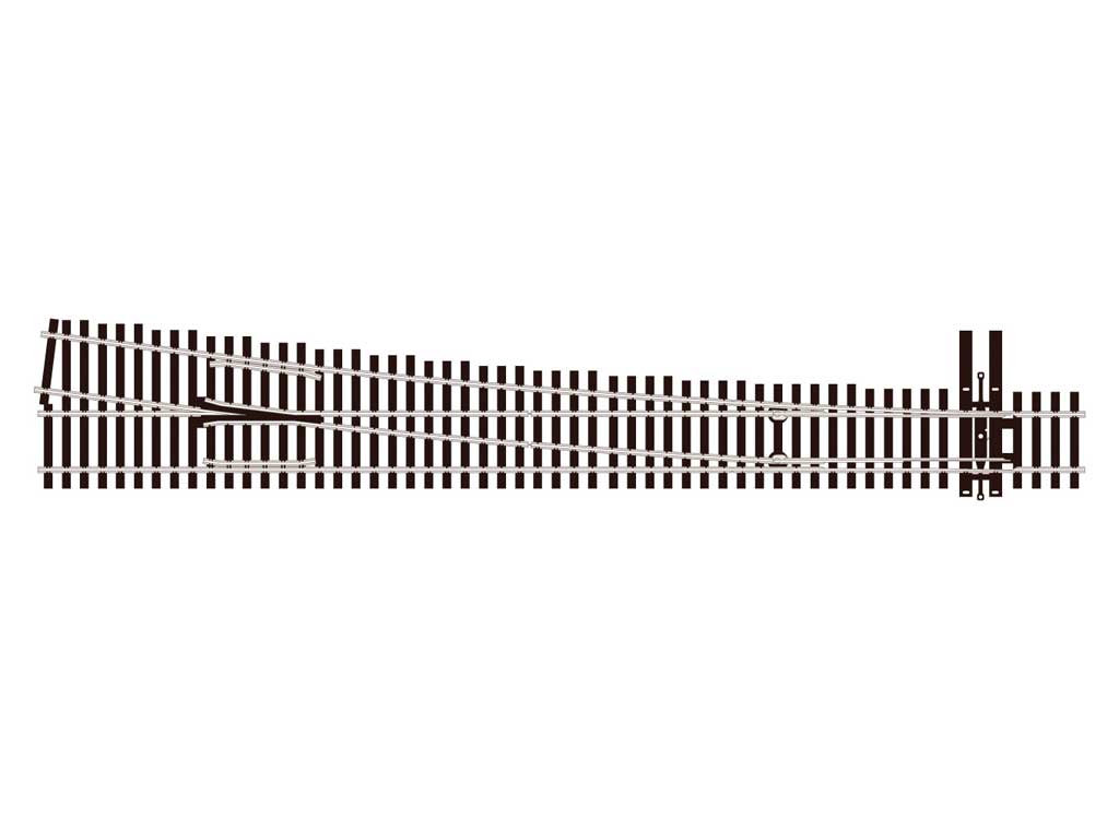 Peco SL-8381 HO North American-Style Code 83 #8 Turnout - Streamline -- Right Hand, Insulfrog