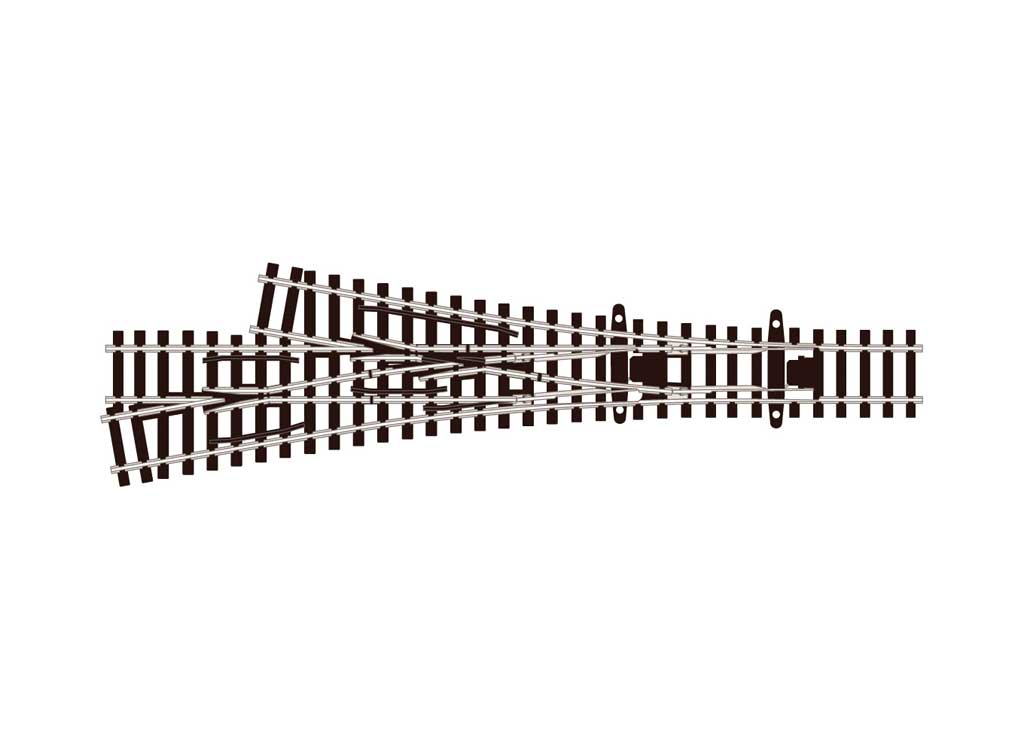 Peco Code 55 Streamline- Asymmetric 3-Way Turnout - PPCSLE399F