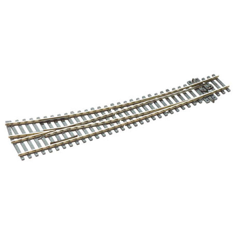 Peco HO SL-E86 Code 100 Curved Double Radius Turnout - Streamline -- Right Hand, Electrofrog - PPCSLE86