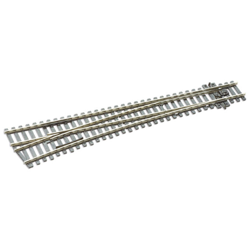 Peco Code 100 Streamline Large Radius Turnout -- Left Hand, Electrofrog - PPCSLE89