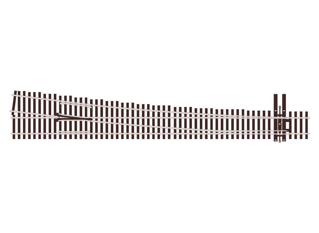 Peco SL-U7081 HO Code 70 #8 Turnout - Unifrog -- Right Hand