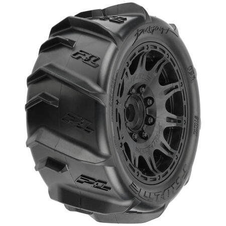 Pro-Line Racing 1/6 Dumont Snd/Snw Tires F/R MTD 24mm Blk Raid(2) - PRO1020210