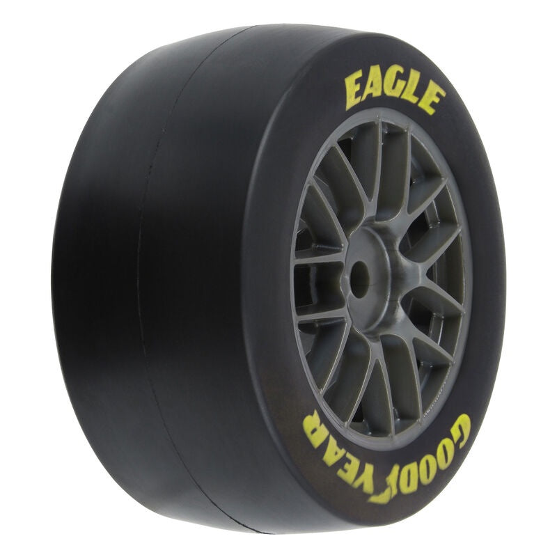 Pro Line Goodyear Eagle Soft Tire F/R MTD Grey for Losi NASCAR Racecar (4)