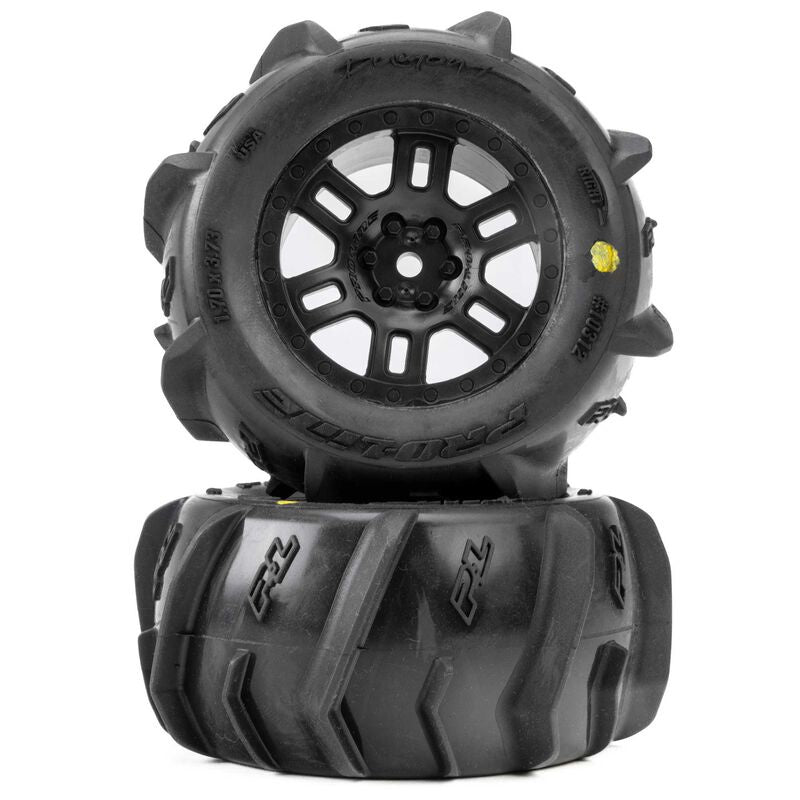 Pro-Line Racing Dumont F/R MT Tires MTD 12mm Black Split Six (2) for ARRMA MINI KRATON