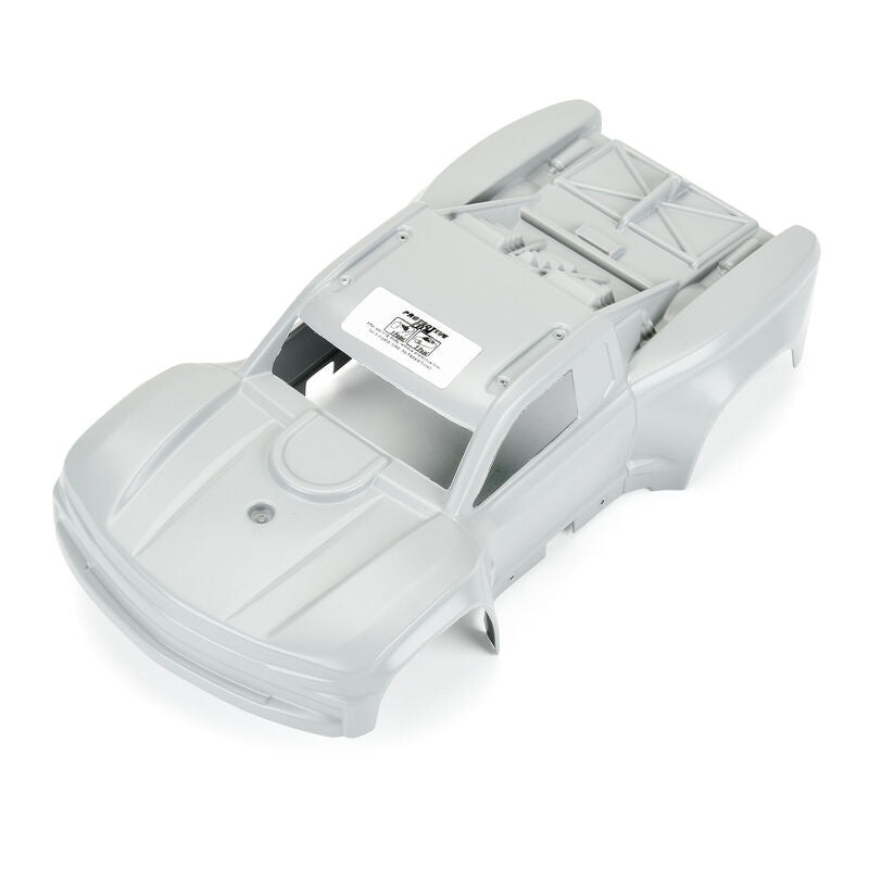 Pre-Cut 2019 Chevy Silverado Trophy Truck Tough-Color Gray Body for Arrma Mojave Grom