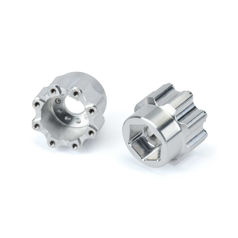 Pro-Line Racing 8x32 to 20mm Aluminum Hex for 8x32 3.8" Whls - PRO635700