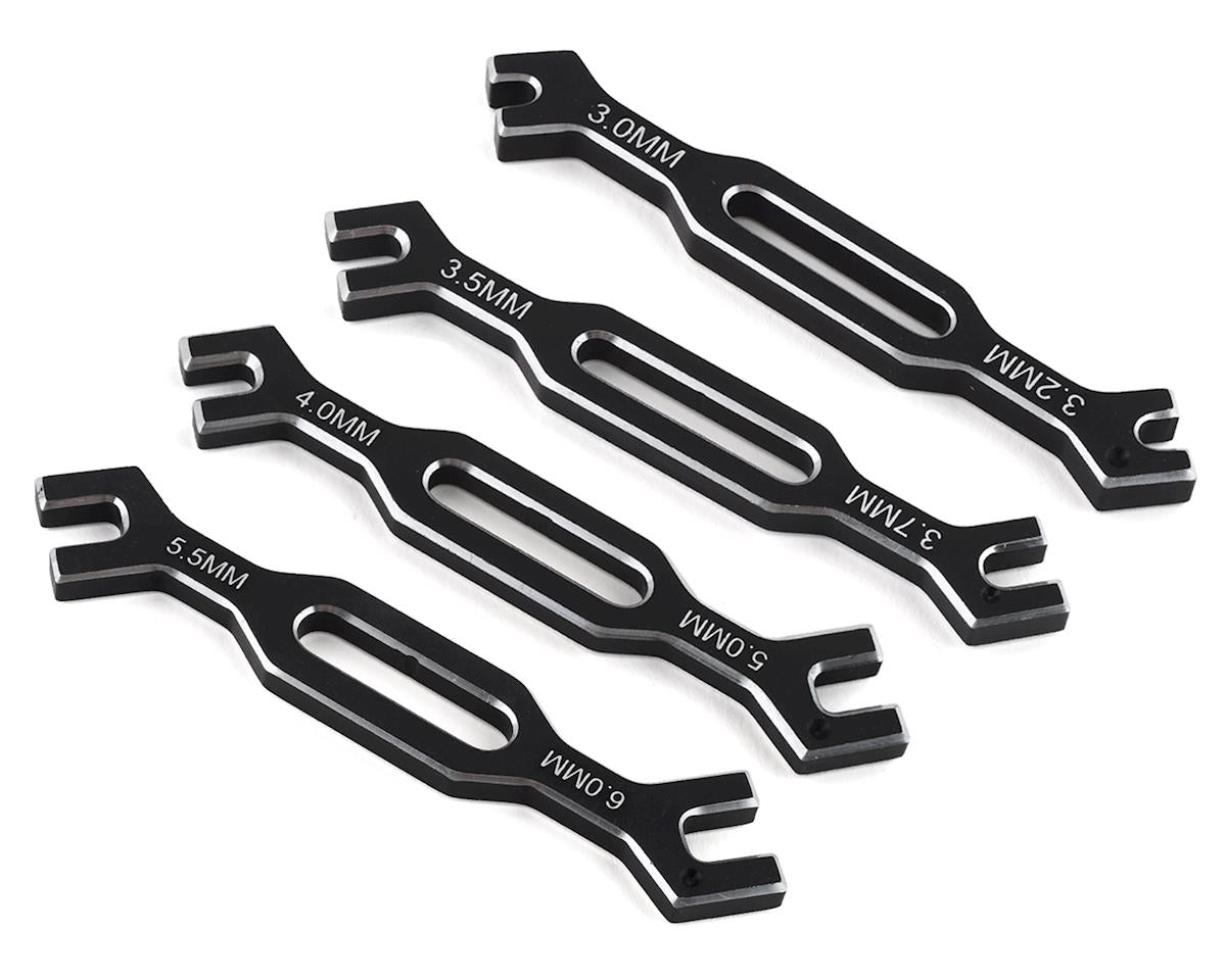 Proteck RC Aluminum Turnbuckle Wrench Set (3, 3.2, 3.5, 3.7, 4, 5, 5.5 & 6mm) - PTK2034