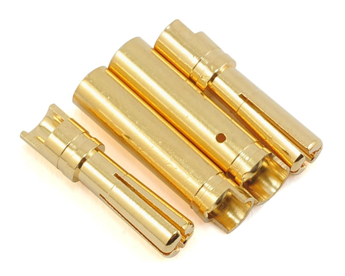 Proteck RC 4.0mm "Super Bullet" Solid Gold Connectors (2 Male/2 Female) - PTK5032