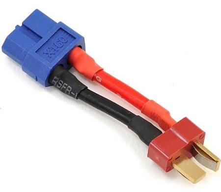 Protek RC T-Style Plug to XT60 Plug Adapter (Male T-Style Ultra Plug to Female XT60)