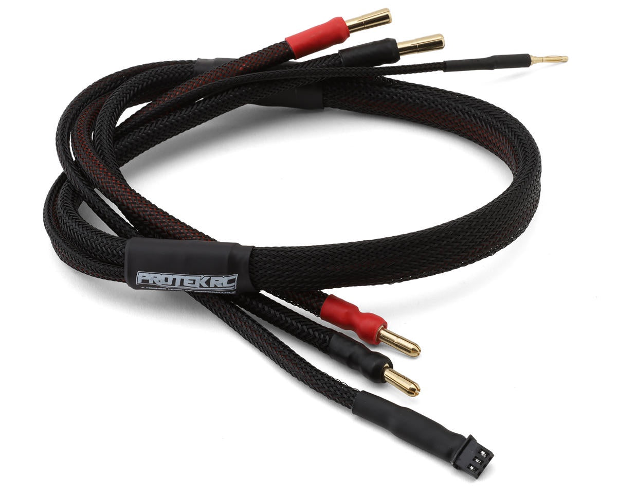 ProTek RC 2S High Current Charge/Balance Adapter (4mm to 5mm Solid Bullets) (10awg Wire) (24")