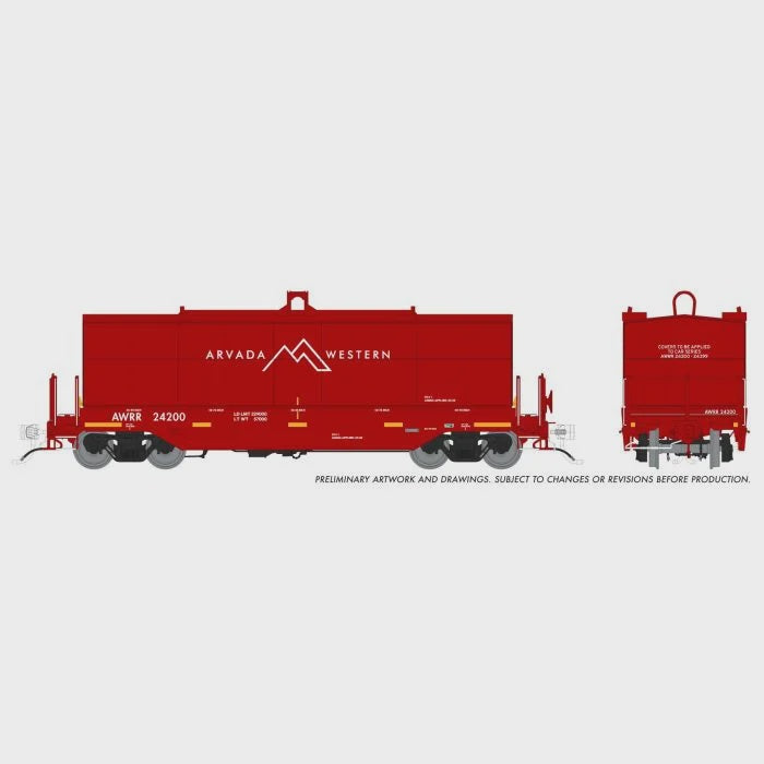Rapido Trains HO Greenbrier Coil Car: Arvada Western (AWWR): 6-Pack - Home Shops