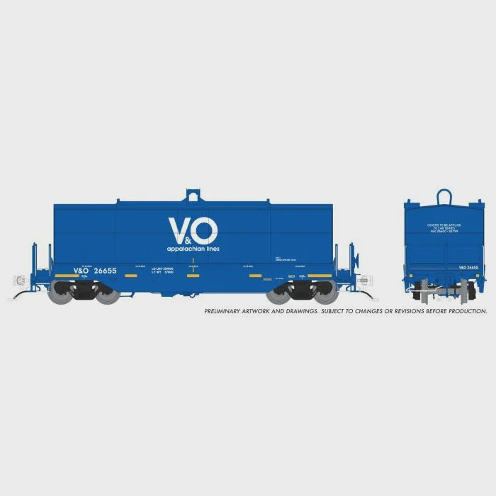 Rapido Trains HO Greenbrier Coil Car: Virginian & Ohio (VO): 6-Pack - Home Shops