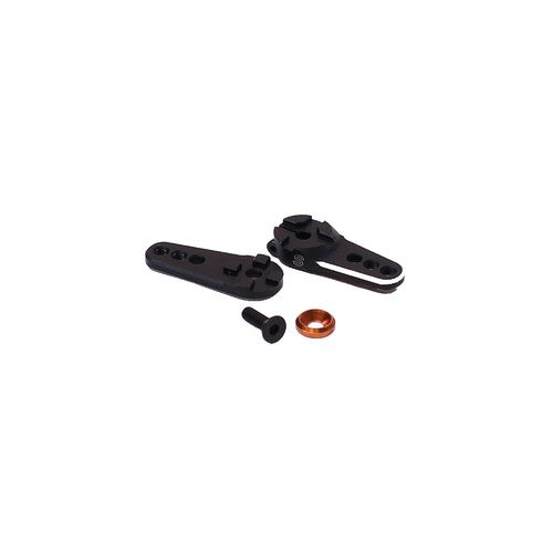 Racers Edge Aluminum Clamping Adjustable Double Servo Arm, 24 Tooth, for Hitec - RCE10210H