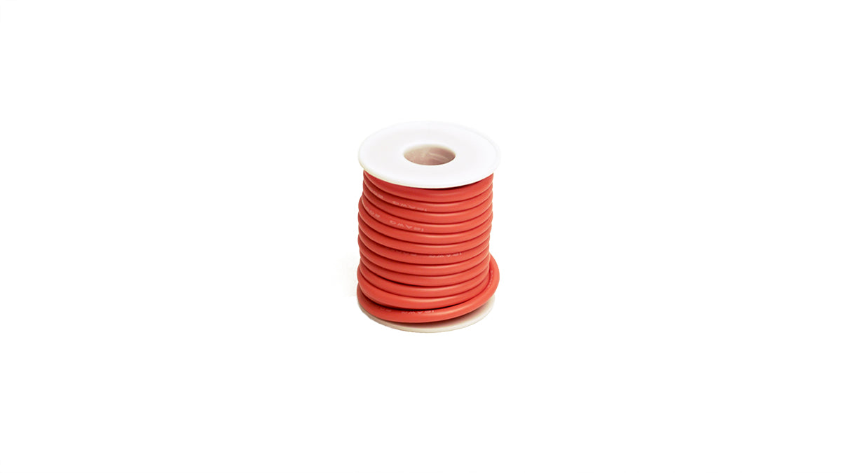 12 Gauge Silicone Ultra-Flex Wire; Sold per Foot (Red)
