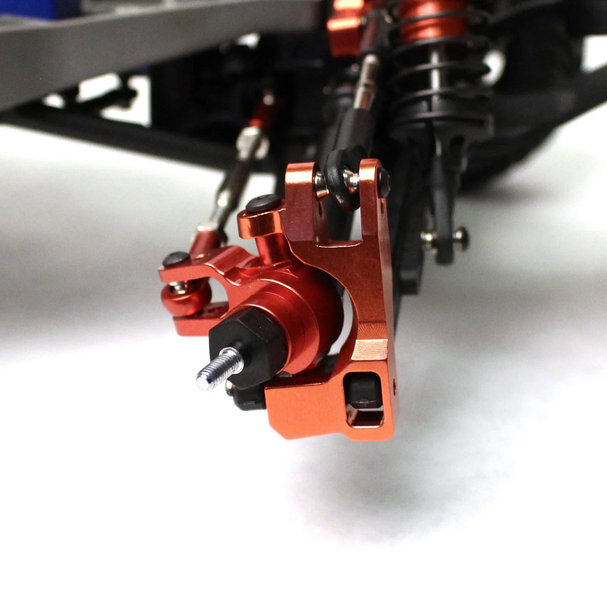 Racers Edge Slash 4WD Aluminum Front Hub Carriers (pr)-Red - RCE1842R